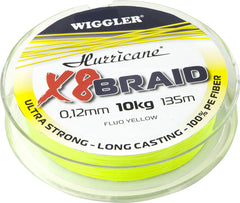 X8 Braid 135 m Flätlina YELLOW / 0,10 MM