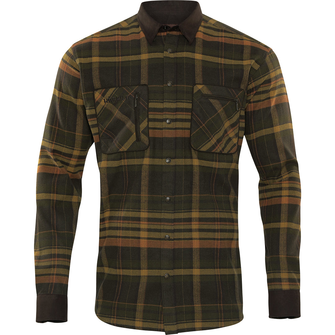 Skjorta Pajala GREEN/BROWN / S