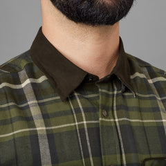 Skjorta Pajala OLIVE CHECK / L