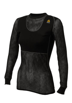 WoolNet Original Crewneck Shirt Women Jet Black JET BLACK / L