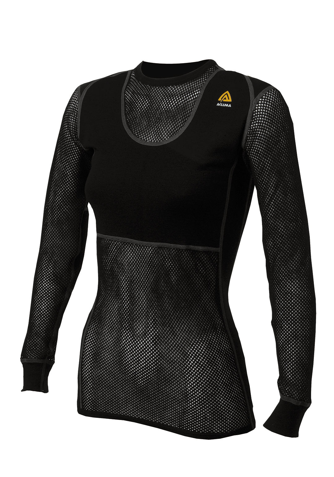 WoolNet Original Crewneck Shirt Women Jet Black JET BLACK / XL