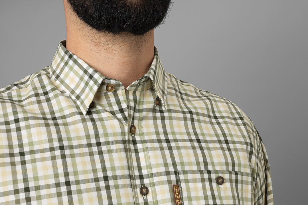 Milford L/S Skjorta BEECH GREEN CHECK / L