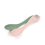 Spork medium 2-pack SANDYGREEN/DUSTYPINK / 2-PACK