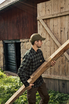 Scandinavian L/S Skjorta GREEN CHECK / XL