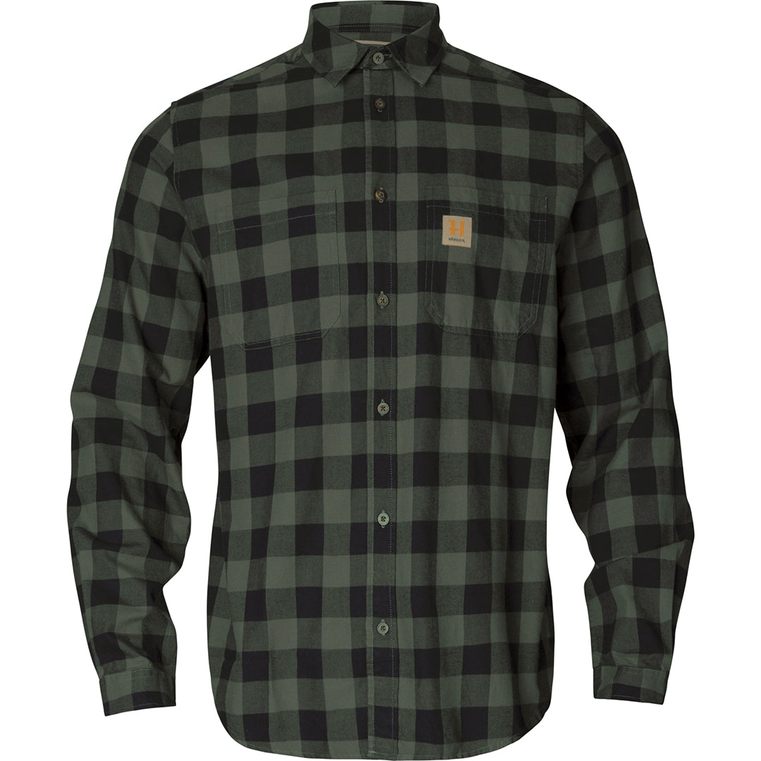 Scandinavian L/S Skjorta GREEN CHECK / XXL