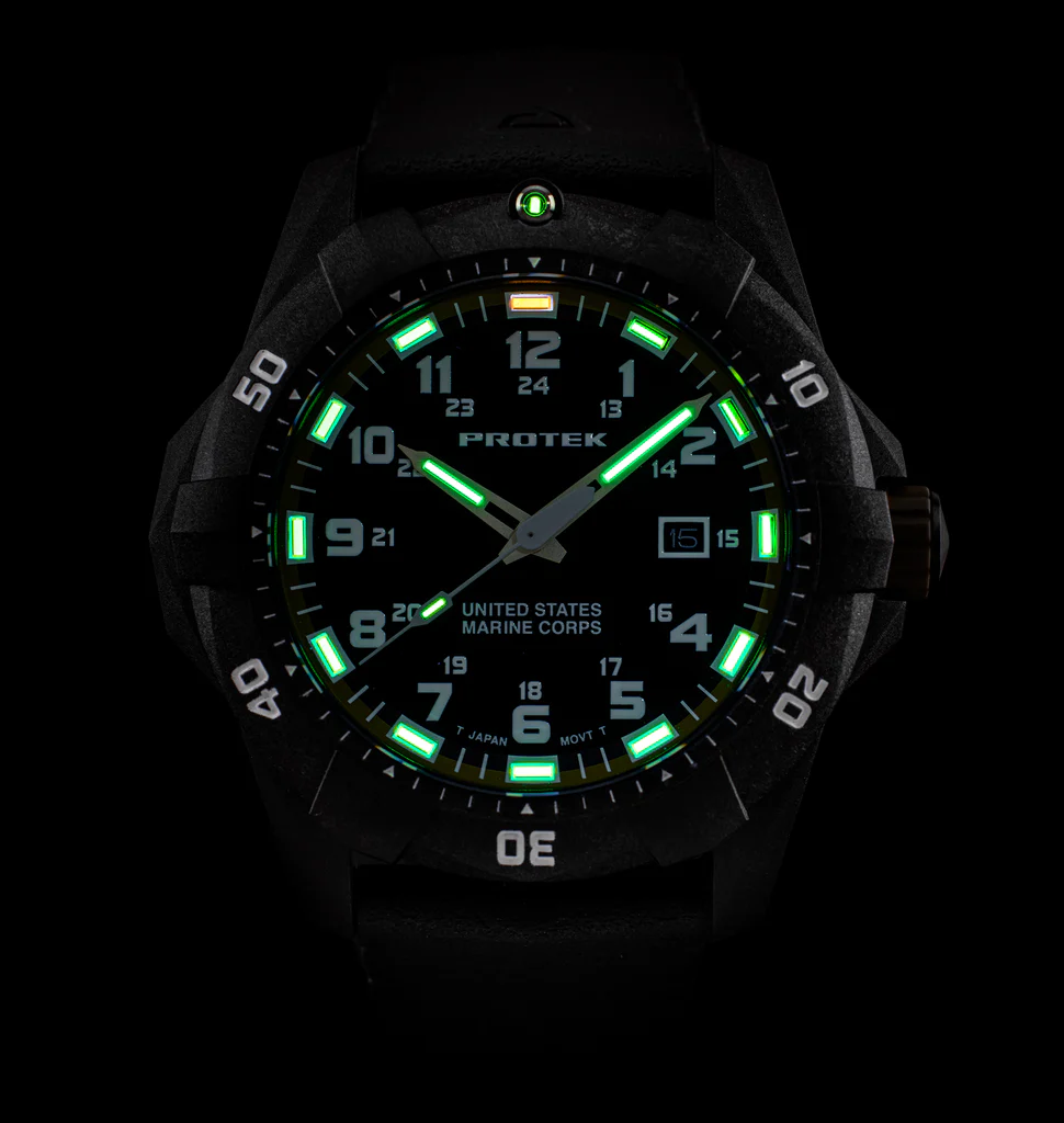 Carbon Composite Dive Series 1010 USMC SVART BLÅ MED BLÅTT ARMBAND / 1 ST / EN STL