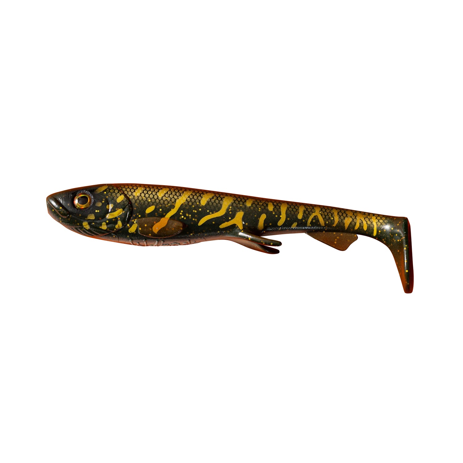 Wolfcreek Shad 15cm GREEN MOTOROIL PIKE / 30 G