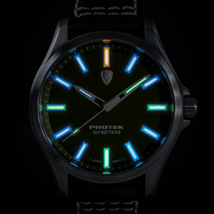 ProTek Field Series 3000 Titan TITAN BLÅ URTAVLA DARK TAN LÄDERARMBAND / 1 ST / EN STL