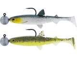 Hypoteez Shadtail Rigged N Ready CLEAR WATER MIX 1 / 9 CM / 7 GRAM 4/0 / 2 ST