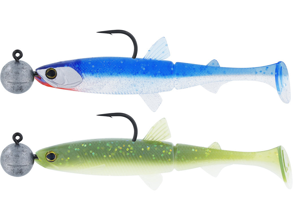 Hypoteez Shadtail Rigged N Ready CLEAR WATER MIX / 9 CM / 7 GRAM 4/0 / 2 ST