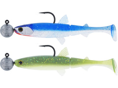 Hypoteez Shadtail Rigged N Ready CLEAR WATER MIX / 9 CM / 7 GRAM 4/0 / 2 ST
