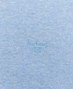 Pima Cotton Crew Neck Jumper Men DK CHAMBRAY / S