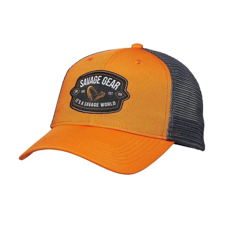 Badge Trucker Cap Orange