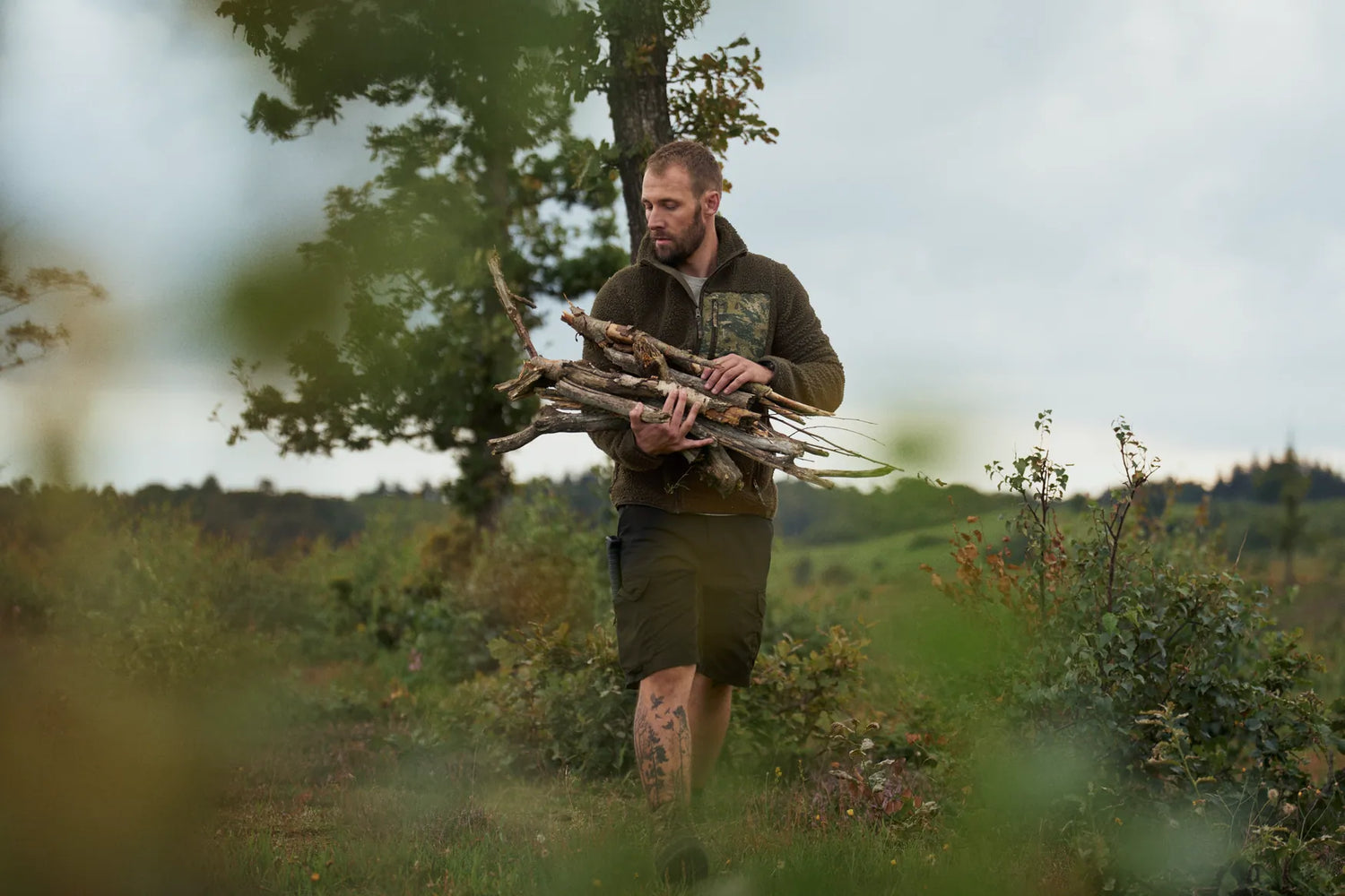 Zephyr Camo Fleece Väst