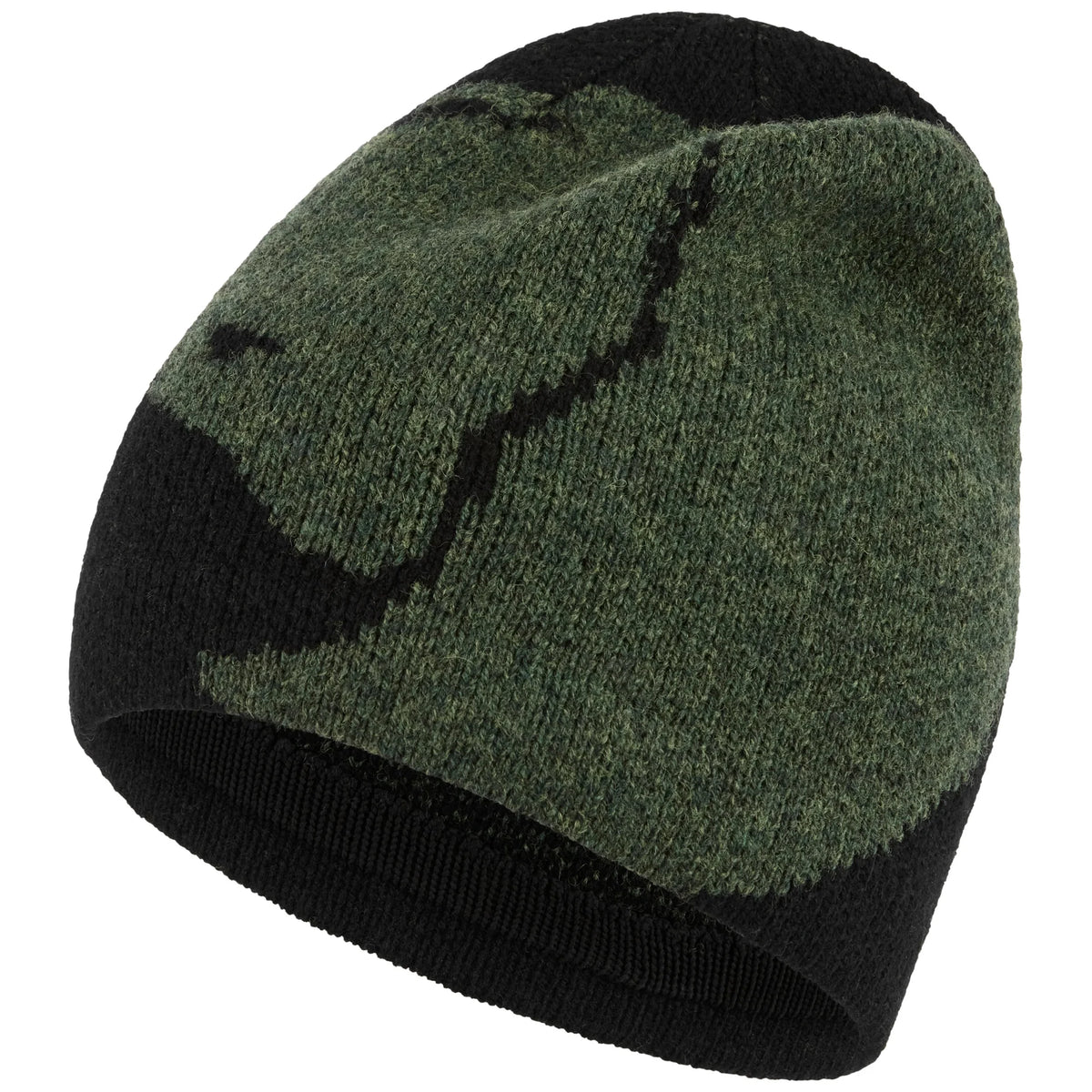 Bergtagen Jacquard Beanie - Varm ullmössa i lammull