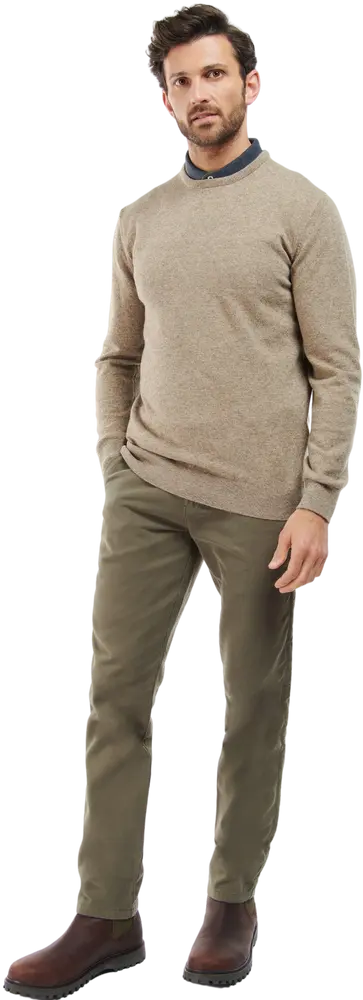 Essential Lambswool Crew Neck, Herr - Stickad tröja
